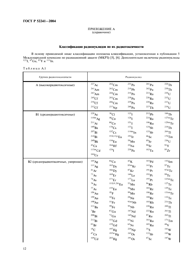ГОСТ Р 52241-2004 Источники ионизирующего излучения радионуклидные закрытые. Классы прочности и методы испытаний (фото 16 из 24)