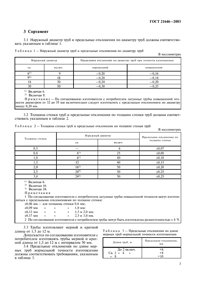 ГОСТ 21646-2003 Трубы медные и латунные для теплообменных аппаратов. Технические условия (фото 7 из 20)