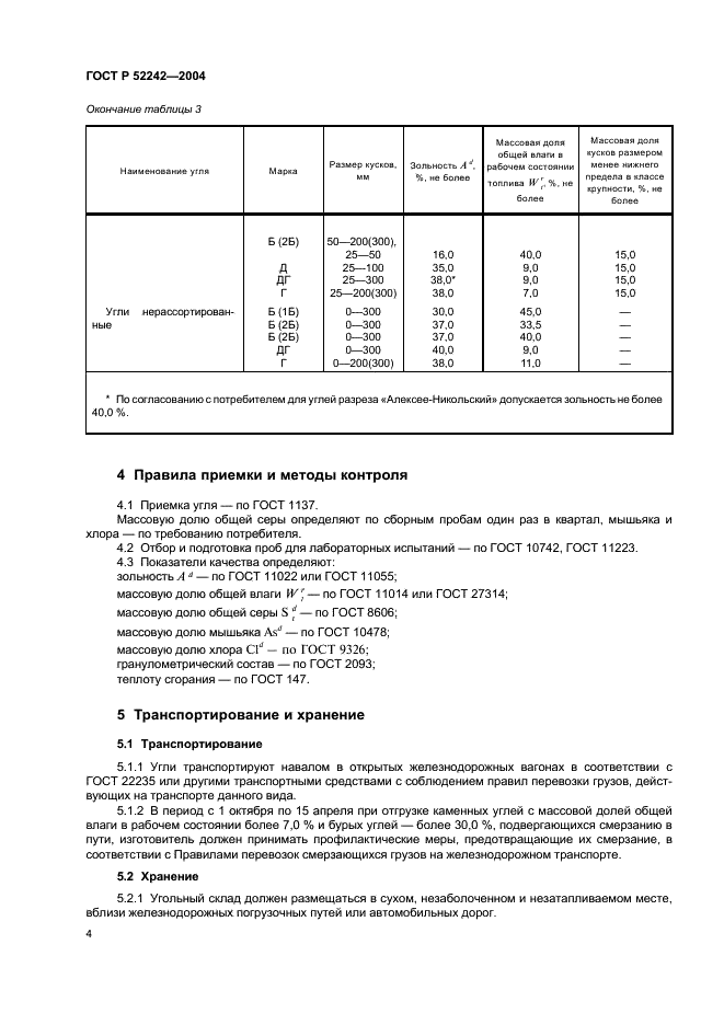 ГОСТ Р 52242-2004 Угли Дальнего Востока для энергетических целей. Технические условия (фото 6 из 8)