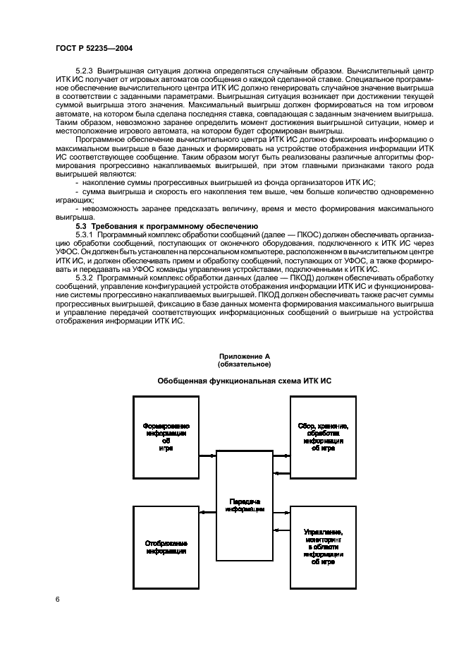 ГОСТ Р 52235-2004 Системы информационно-телекоммуникационные игровые. Основные положения. Общие требования к функционированию (фото 9 из 11)