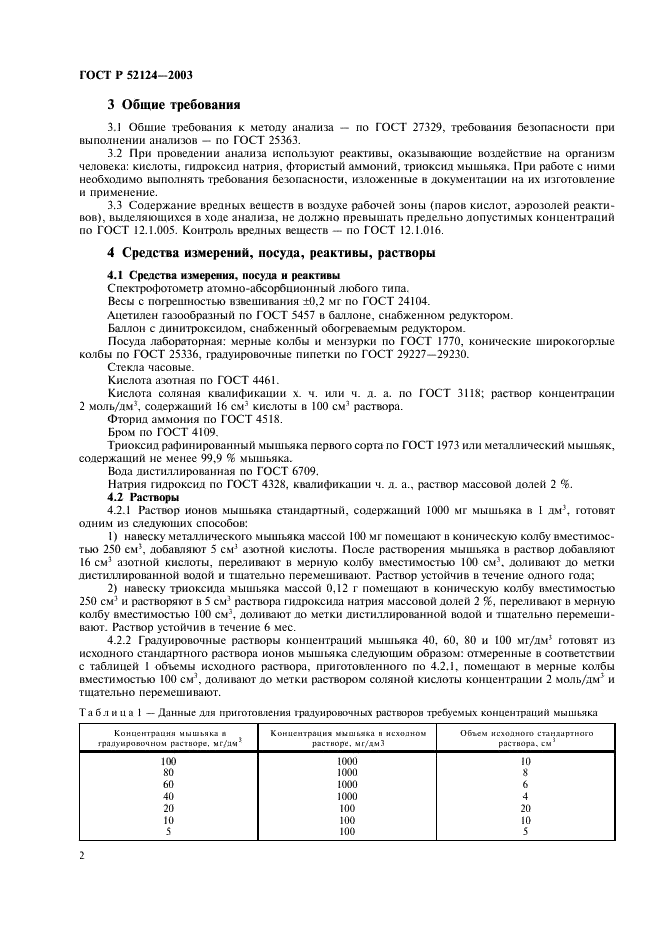 ГОСТ Р 52124-2003 Концентраты цинковые. Атомно-абсорбционный метод определения мышьяка (фото 4 из 8)