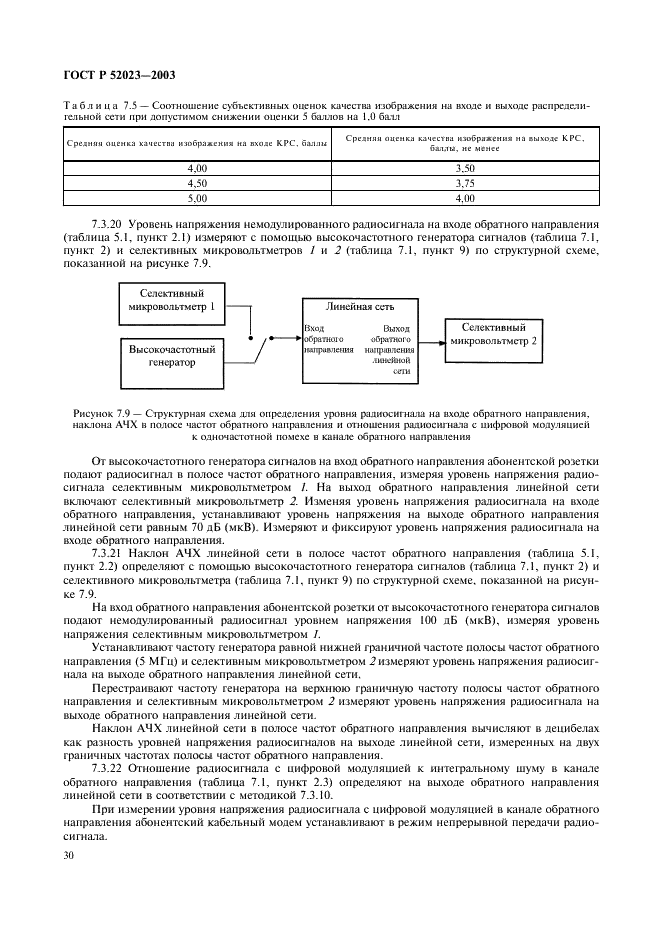 ГОСТ Р 52023-2003 Сети распределительные систем кабельного телевидения. Основные параметры. Технические требования. Методы измерений и испытаний (фото 33 из 61)