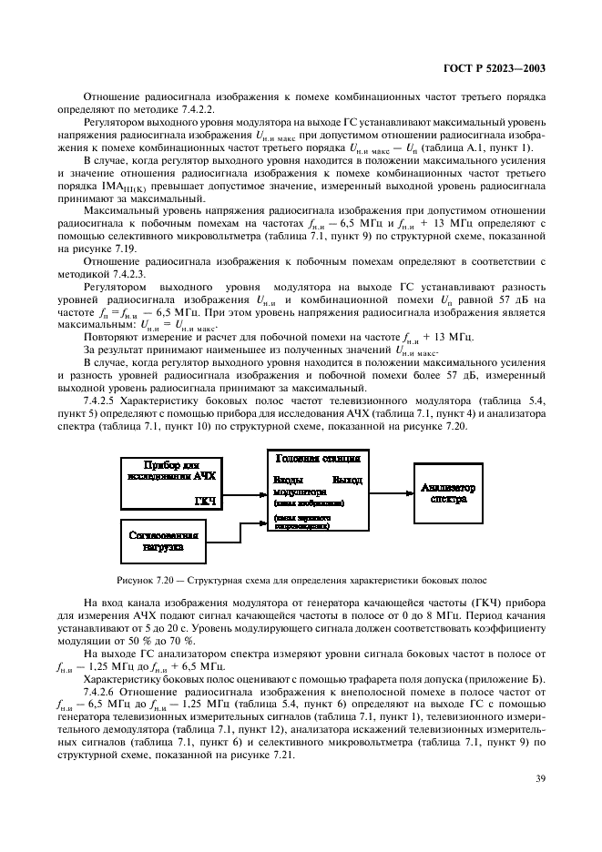 ГОСТ Р 52023-2003 Сети распределительные систем кабельного телевидения. Основные параметры. Технические требования. Методы измерений и испытаний (фото 42 из 61)