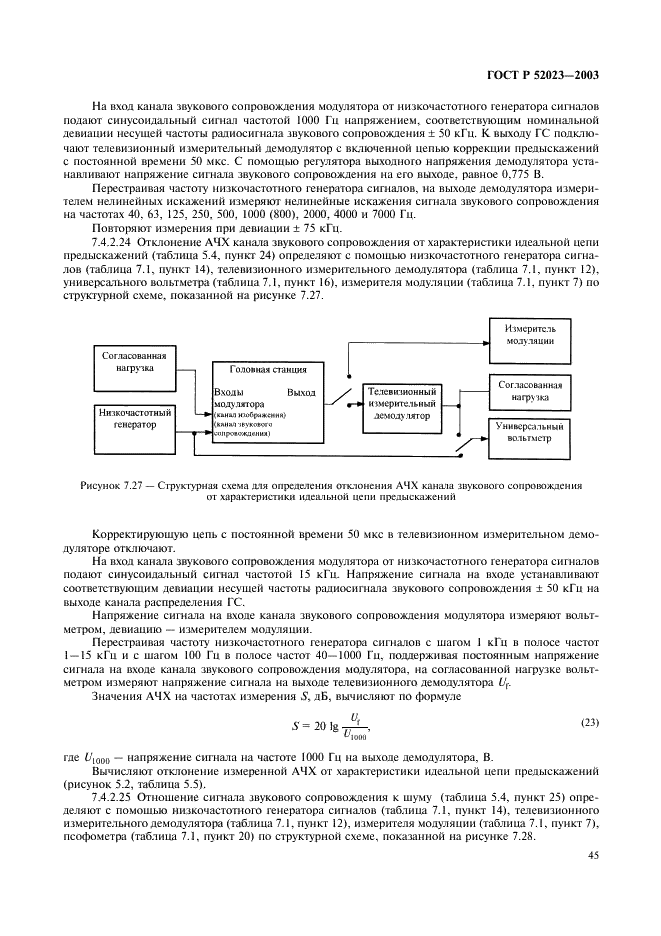 ГОСТ Р 52023-2003 Сети распределительные систем кабельного телевидения. Основные параметры. Технические требования. Методы измерений и испытаний (фото 48 из 61)