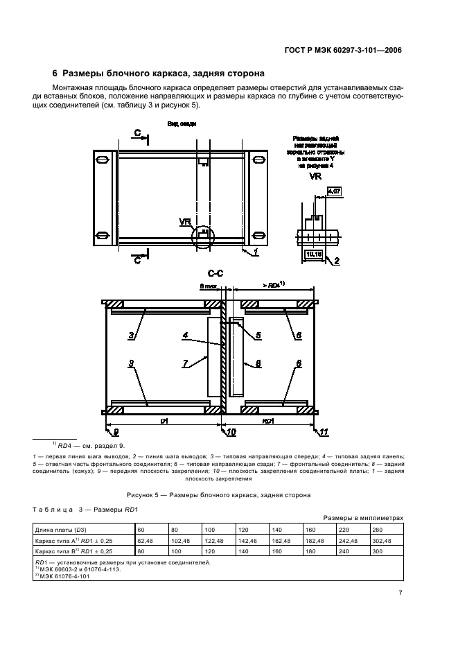 ГОСТ Р МЭК 60297-3-101-2006 Конструкции несущие базовые радиоэлектронных средств. Блочные каркасы и связанные с ними вставные блоки. Размеры конструкций серии 482,6 мм (19 дюймов) (фото 11 из 24)