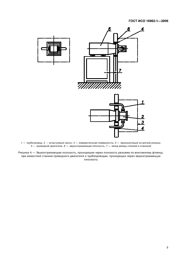ГОСТ ИСО 16902-1-2006 Шум машин. Технический метод определения уровней звуковой мощности насосов гидроприводов по интенсивности звука (фото 9 из 16)