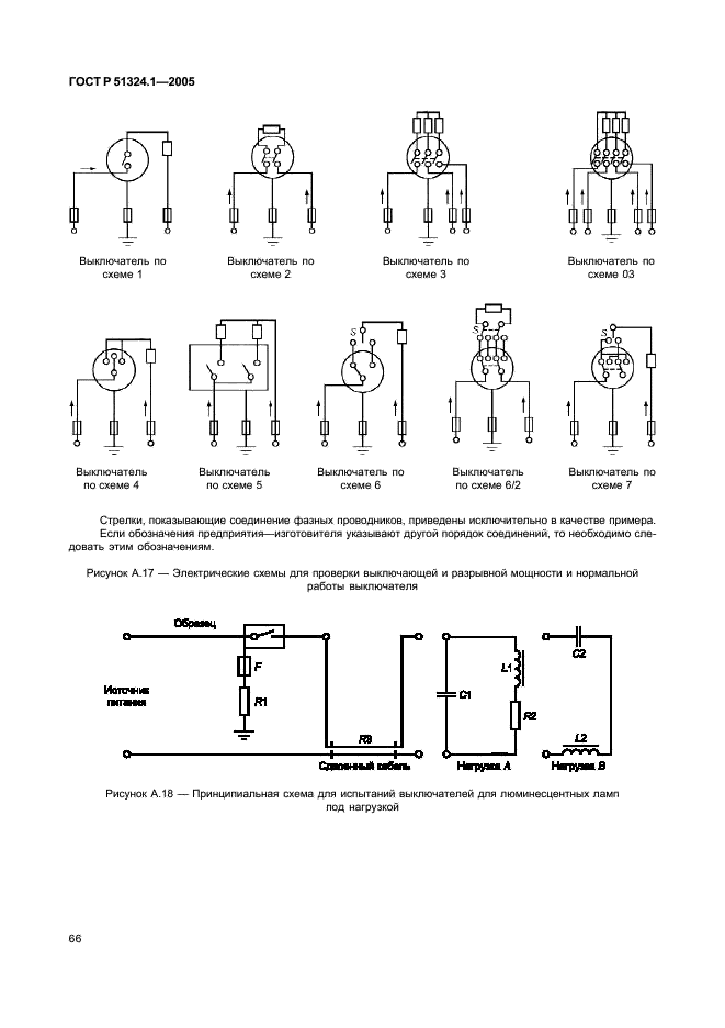 ГОСТ Р 51324.1-2005 Выключатели для бытовых и аналогичных стационарных электрических установок. Часть 1. Общие требования и методы испытаний (фото 70 из 82)
