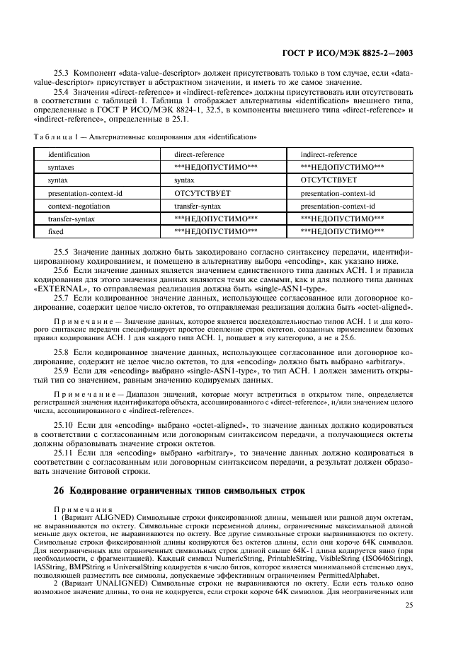 ГОСТ Р ИСО/МЭК 8825-2-2003 Информационная технология. Правила кодирования ACH.1. Часть 2. Спецификация правил уплотненного кодирования (PER) (фото 29 из 47)
