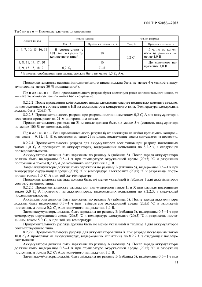 ГОСТ Р 52083-2003 Аккумуляторы никель-железные открытые призматические. Общие технические условия (фото 14 из 23)