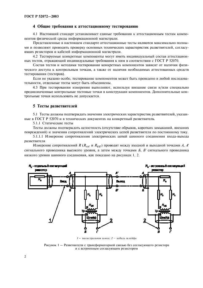 ГОСТ Р 52072-2003 Интерфейс магистральный последовательный системы электронных модулей. Тестирование компонентов физической среды. Общие требования к методам контроля (фото 5 из 15)