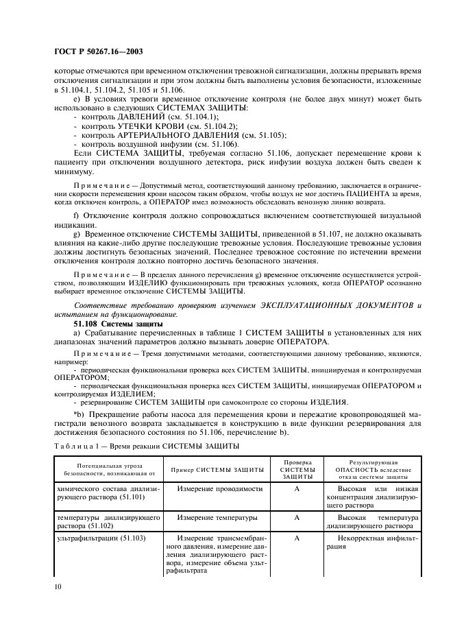 ГОСТ Р 50267.16-2003 Изделия медицинские электрические. Часть 2. Частные требования безопасности к изделиям для гемодиализа, гемодиафильтрации и гемофильтрации (фото 14 из 24)
