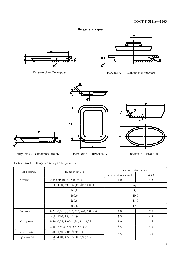 ГОСТ Р 52116-2003 Посуда чугунная черная. Общие технические условия (фото 6 из 11)