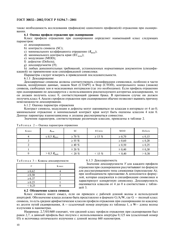 ГОСТ 30832-2002 Автоматическая идентификация. Кодирование штриховое. Линейные символы штрихового кода. Требования к испытаниям качества печати (фото 14 из 28)