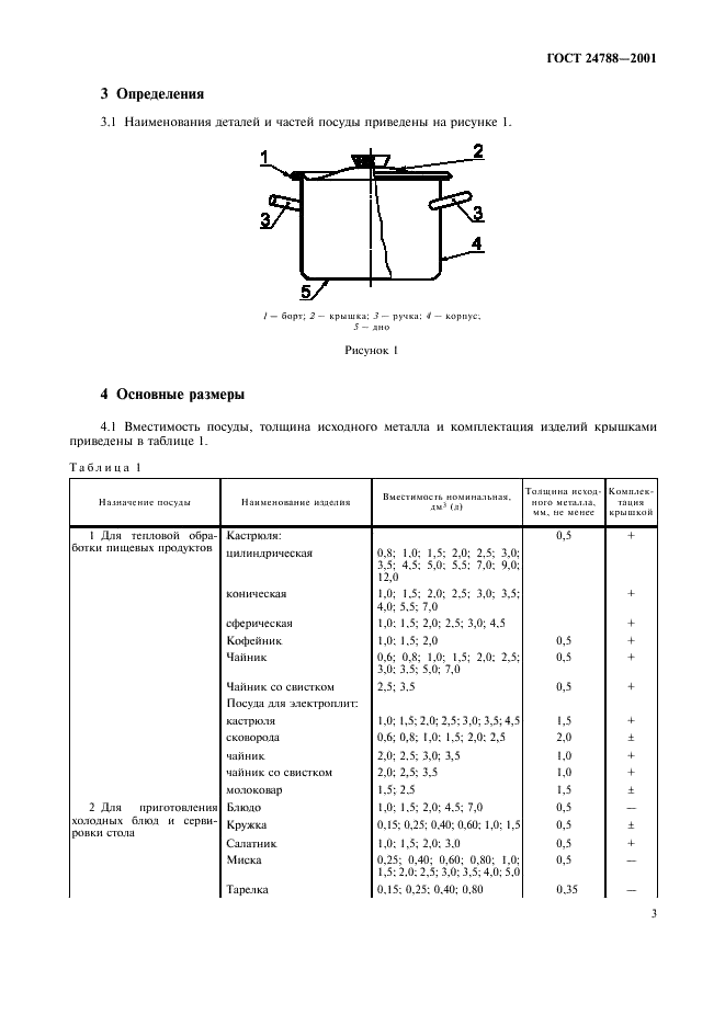 ГОСТ 24788-2001 Посуда хозяйственная стальная эмалированная. Общие технические условия (фото 5 из 19)
