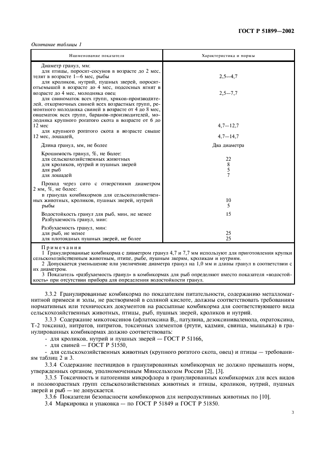 ГОСТ Р 51899-2002 Комбикорма гранулированные. Общие технические условия (фото 6 из 11)