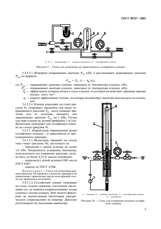 ГОСТ 30767-2002 Оборудование для газлифтной эксплуатации скважин. Требования безопасности и методы испытаний (фото 13 из 20)