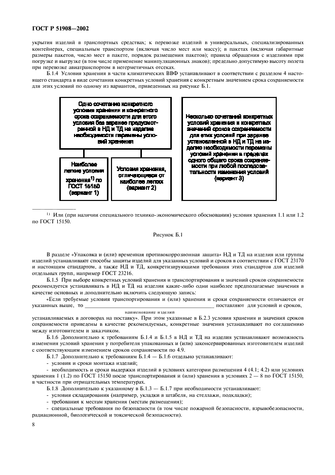 ГОСТ Р 51908-2002 Общие требования к машинам, приборам и другим техническим изделиям в части условий хранения и транспортирования (фото 12 из 24)