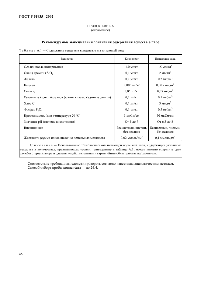 ГОСТ Р 51935-2002 Стерилизаторы паровые большие. Общие технические требования и методы испытаний (фото 49 из 53)
