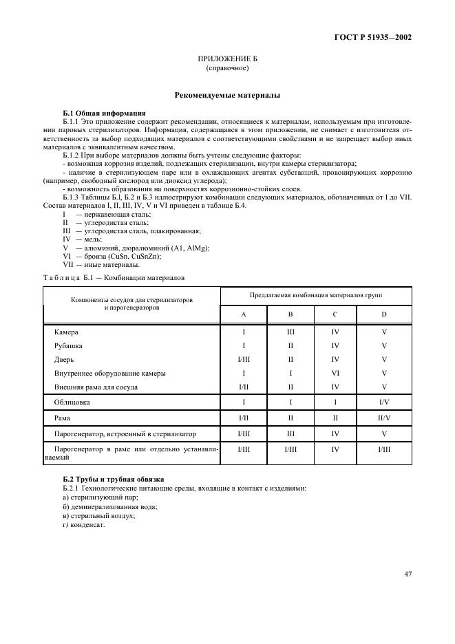 ГОСТ Р 51935-2002 Стерилизаторы паровые большие. Общие технические требования и методы испытаний (фото 50 из 53)