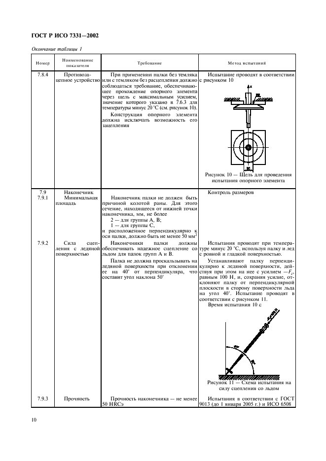 ГОСТ Р ИСО 7331-2002 Палки горнолыжные. Требования безопасности и методы испытаний (фото 13 из 15)