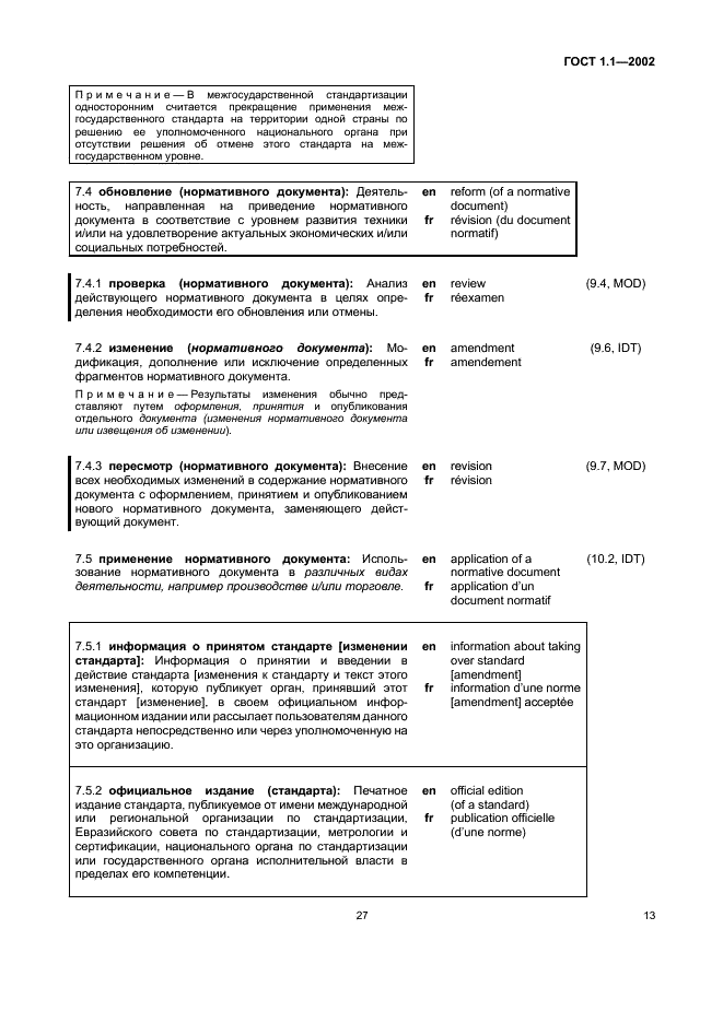 ГОСТ 1.1-2002 Межгосударственная система стандартизации. Термины и определения (фото 19 из 36)
