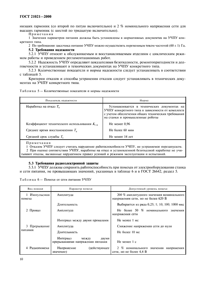 ГОСТ 21021-2000 Устройства числового программного управления. Общие технические требования (фото 13 из 19)