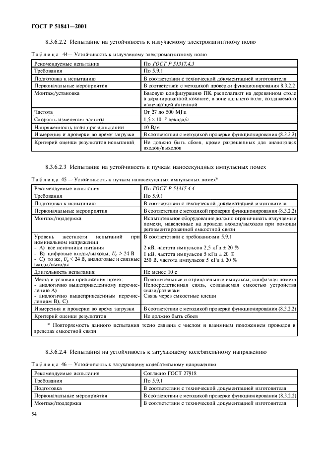 ГОСТ Р 51841-2001 Программируемые контроллеры. Общие технические требования и методы испытаний (фото 58 из 78)