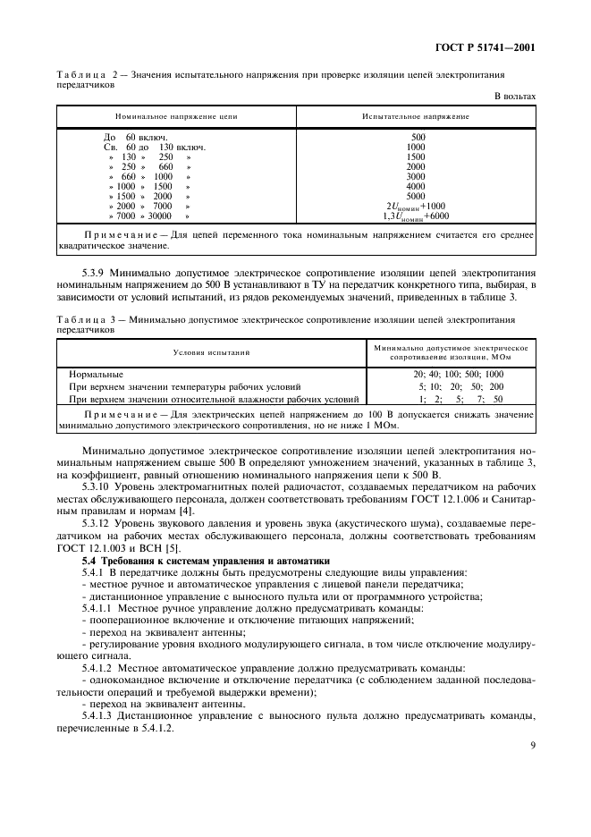 ГОСТ Р 51741-2001 Передатчики радиовещательные стационарные диапазона ОВЧ. Основные параметры, технические требования и методы измерений (фото 12 из 39)