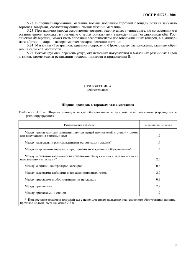 ГОСТ Р 51773-2001 Розничная торговля. Классификация предприятий (фото 9 из 16)