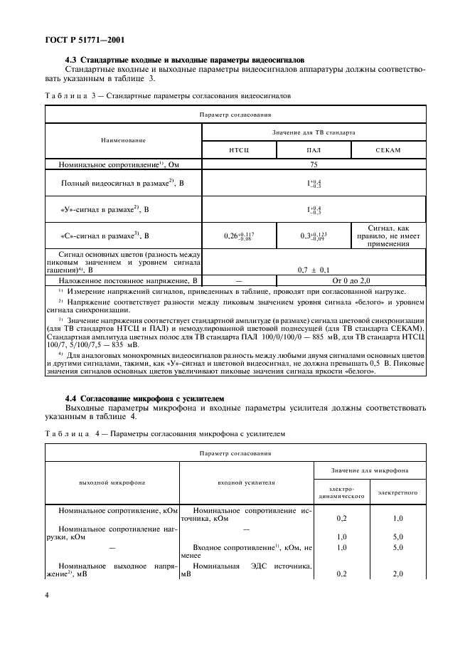 ГОСТ Р 51771-2001 Аппаратура радиоэлектронная бытовая. Входные и выходные параметры и типы соединителей. Технические требования (фото 8 из 32)