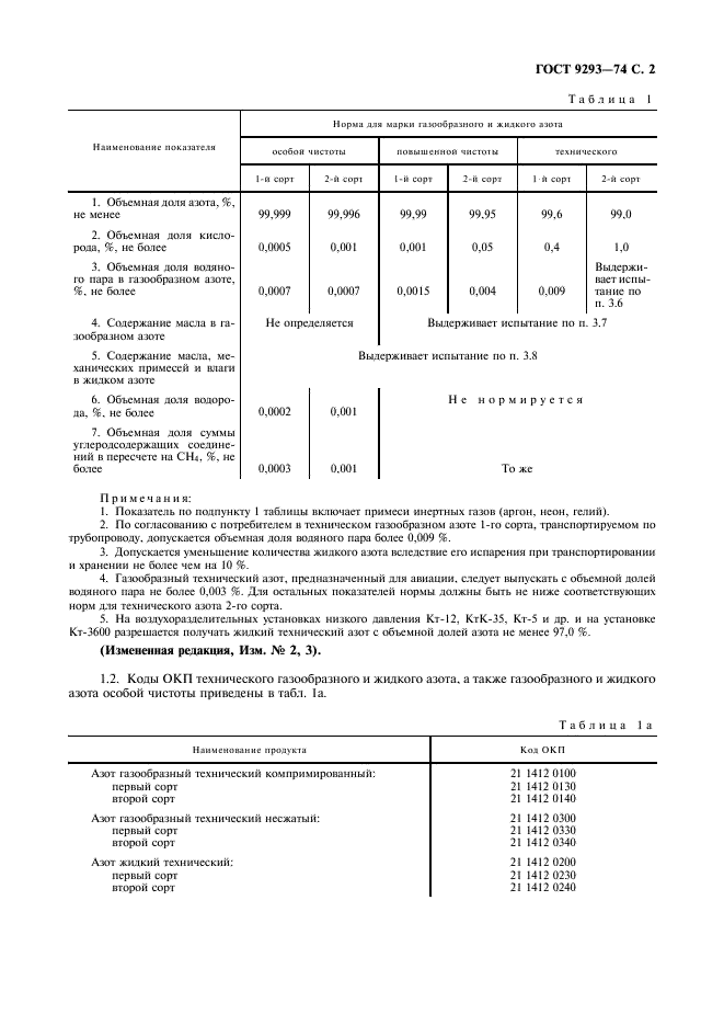 ГОСТ 9293-74 Азот газообразный и жидкий. Технические условия (фото 3 из 16)
