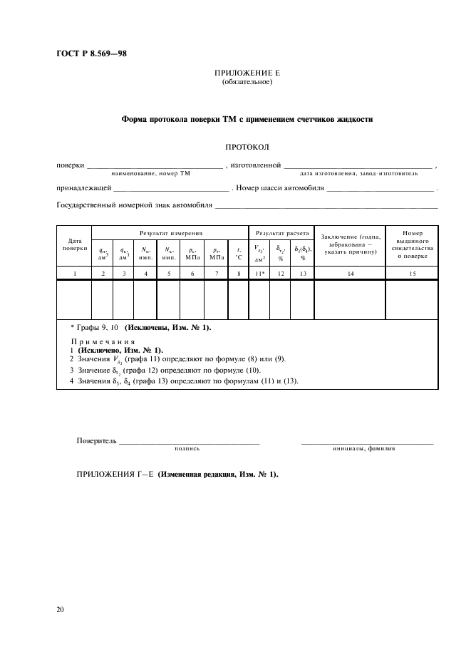 ГОСТ Р 8.569-98 Государственная система обеспечения единства измерений. Автоцистерны для жидких нефтепродуктов. Методика поверки (фото 23 из 31)