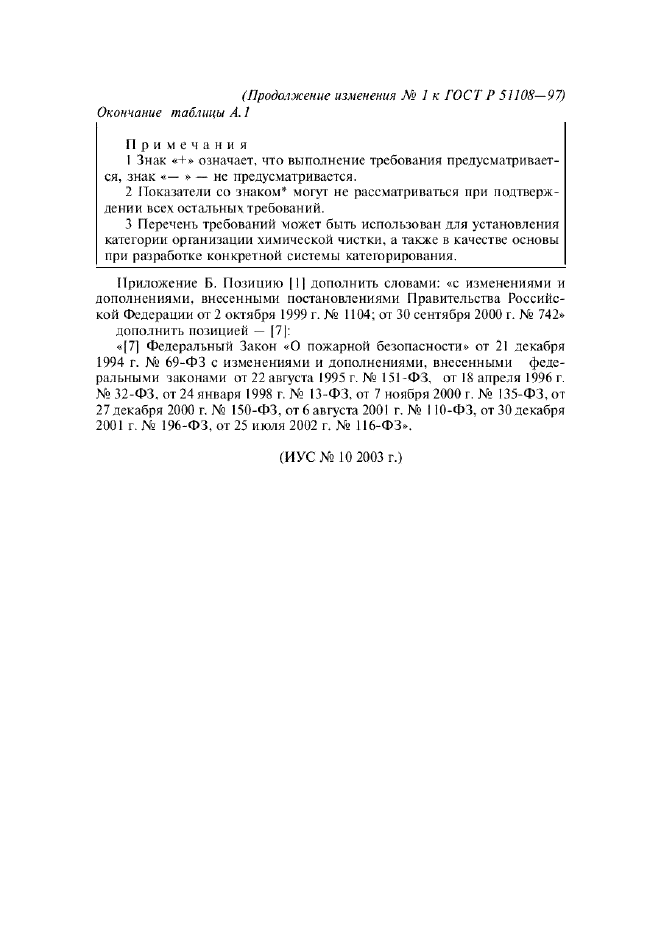 Изменение №1 к ГОСТ Р 51108-97  (фото 11 из 11)
