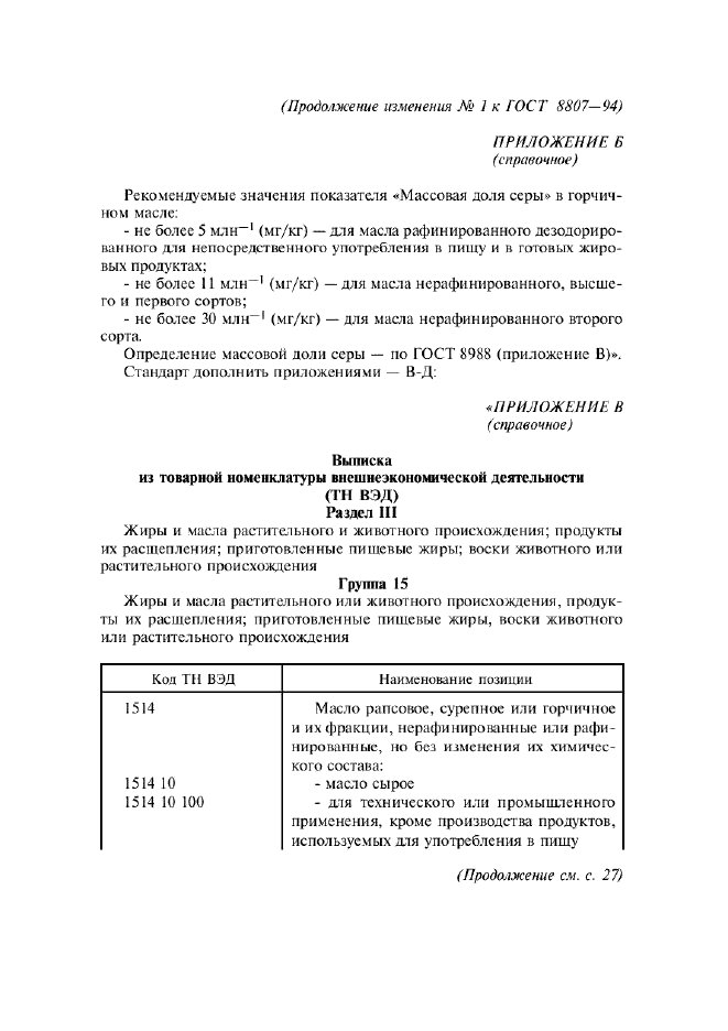 Изменение №1 к ГОСТ 8807-94  (фото 12 из 14)
