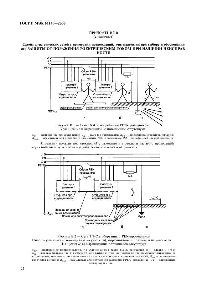 ГОСТ Р МЭК 61140-2000 Защита от поражения электрическим током. Общие положения по безопасности, обеспечиваемой электрооборудованием и электроустановками в их взаимосвязи (фото 26 из 32)