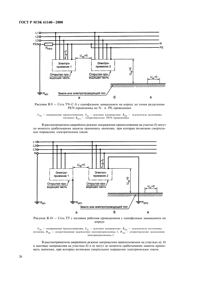 ГОСТ Р МЭК 61140-2000 Защита от поражения электрическим током. Общие положения по безопасности, обеспечиваемой электрооборудованием и электроустановками в их взаимосвязи (фото 30 из 32)