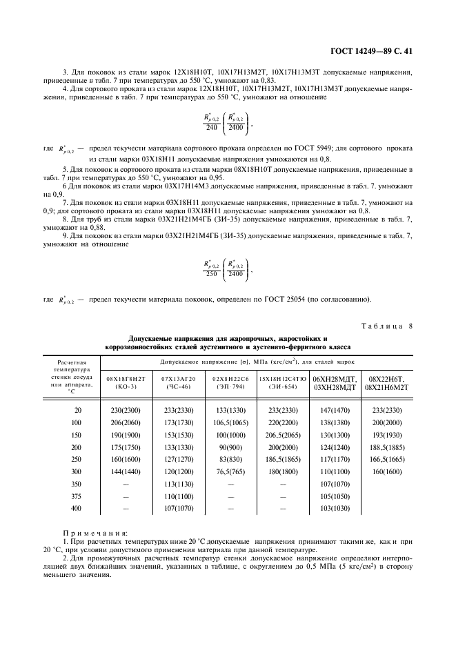 ГОСТ 14249-89 Сосуды и аппараты. Нормы и методы расчета на прочность (фото 43 из 55)