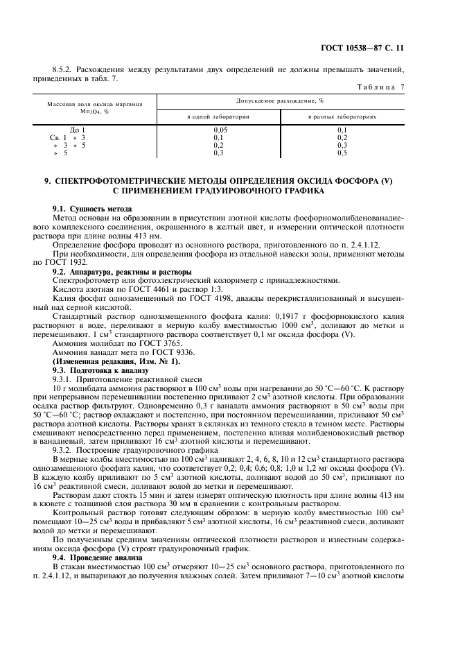 ГОСТ 10538-87 Топливо твердое. Методы определения химического состава золы (фото 12 из 15)