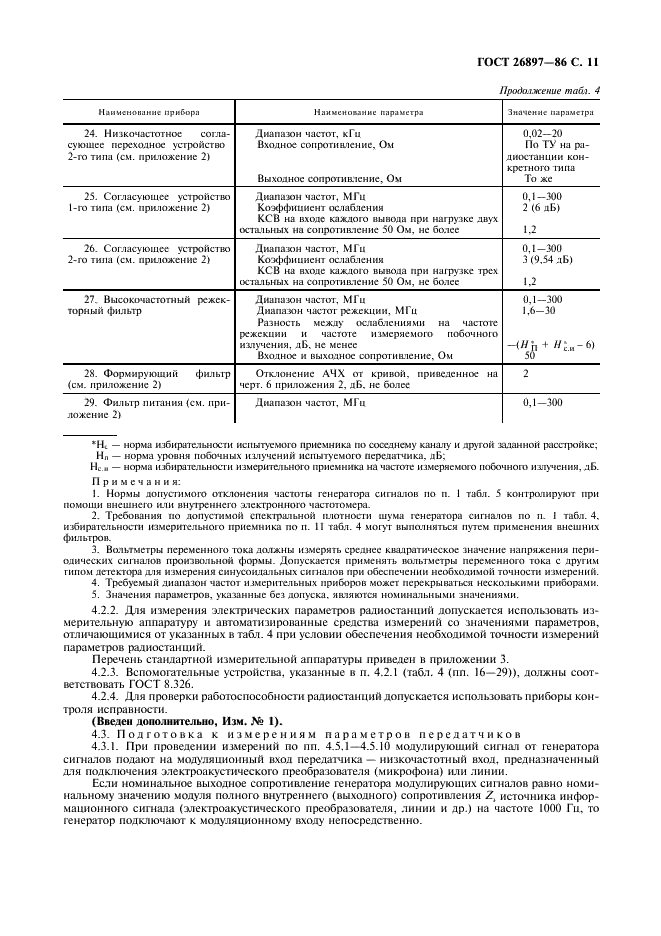 ГОСТ 26897-86 Радиостанции с однополосной модуляцией морской подвижной службы. Типы, основные параметры, технические требования и методы измерений (фото 12 из 36)
