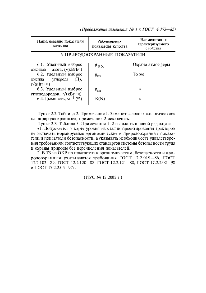 Изменение №1 к ГОСТ 4.373-85  (фото 2 из 2)