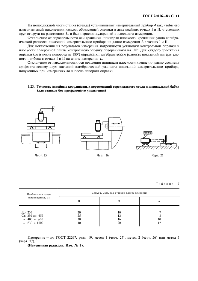 ГОСТ 26016-83 Станки фрезерные широкоуниверсальные инструментальные. Нормы точности (фото 12 из 26)