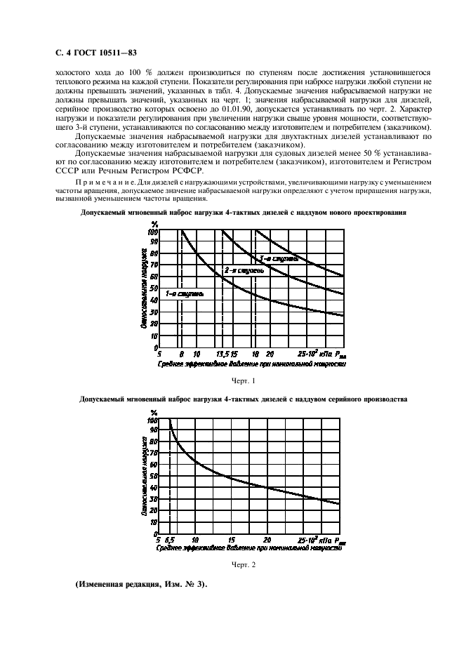 ГОСТ 10511-83 Системы автоматического регулирования частоты вращения (САРЧ) судовых, тепловозных и промышленных дизелей. Общие технические требования (фото 5 из 14)