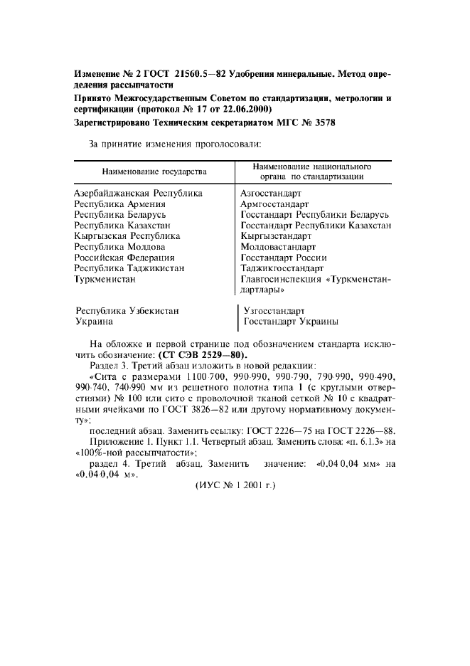 Изменение №2 к ГОСТ 21560.5-82  (фото 1 из 1)