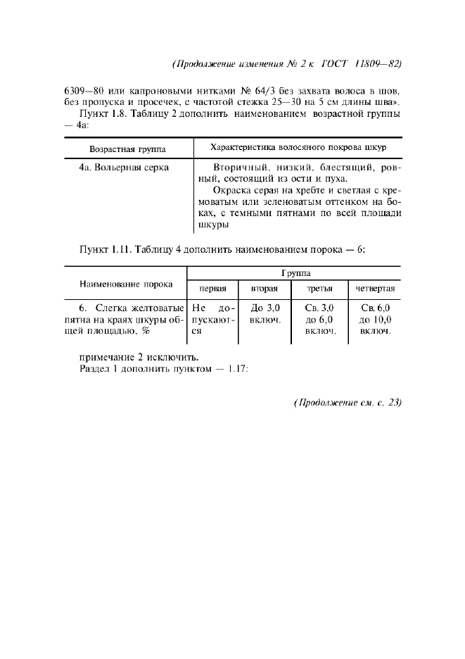 Изменение №2 к ГОСТ 11809-82  (фото 2 из 3)
