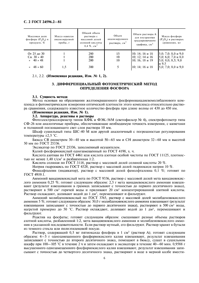 ГОСТ 24596.2-81 Фосфаты кормовые. Методы определения фосфора (фото 2 из 6)
