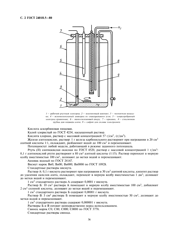 ГОСТ 24018.5-80 Сплавы жаропрочные на никелевой основе. Метод определения свинца и висмута (фото 2 из 6)
