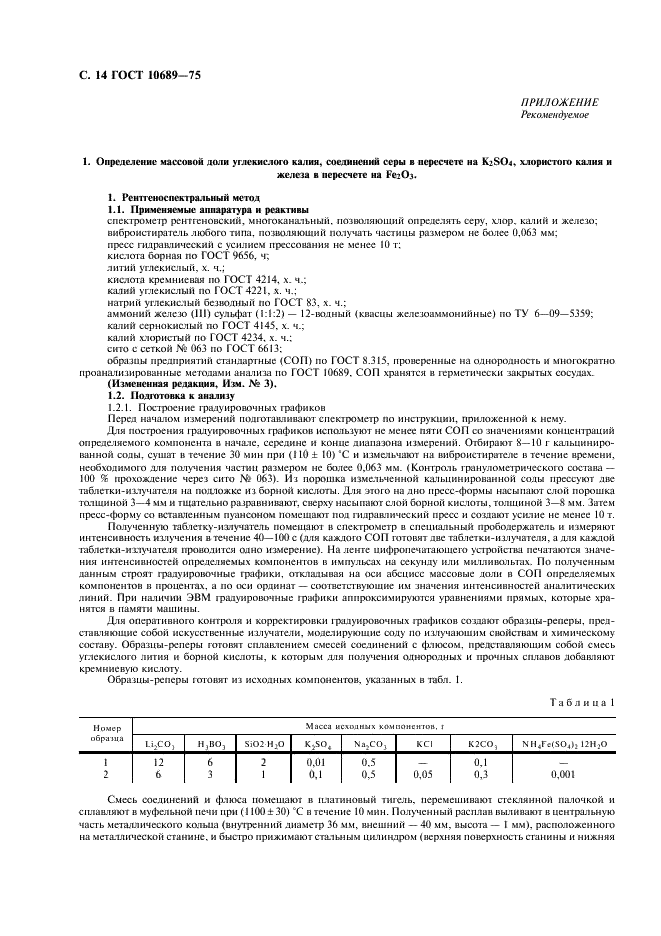 ГОСТ 10689-75 Сода кальцинированная техническая из нефелинового сырья. Технические условия (фото 15 из 19)