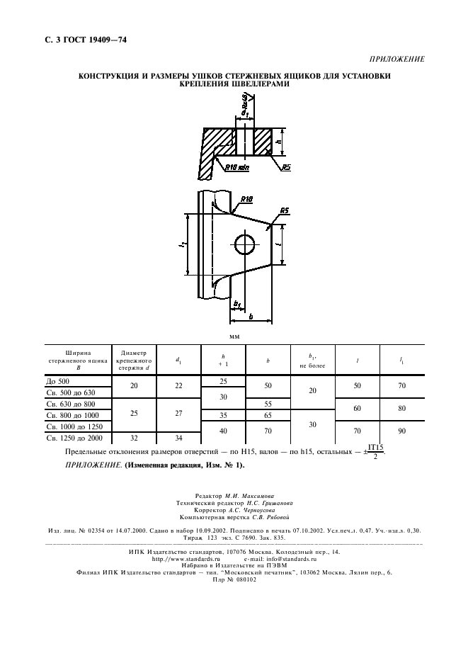 ГОСТ 19409-74 Ящики стержневые алюминиевые. Крепления швеллерами (фото 4 из 4)