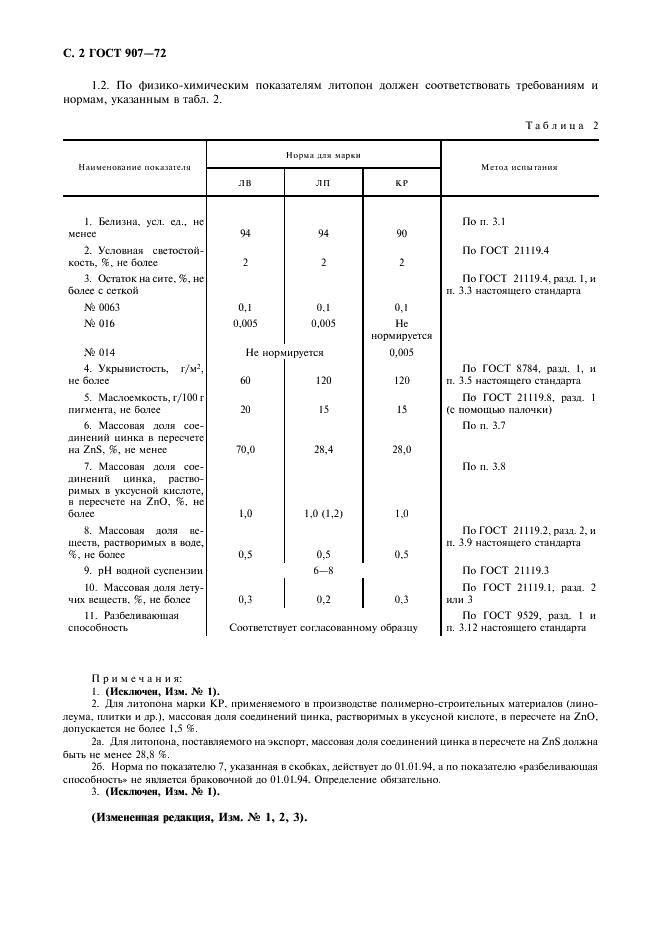 ГОСТ 907-72 Литопон. Технические условия (фото 3 из 8)