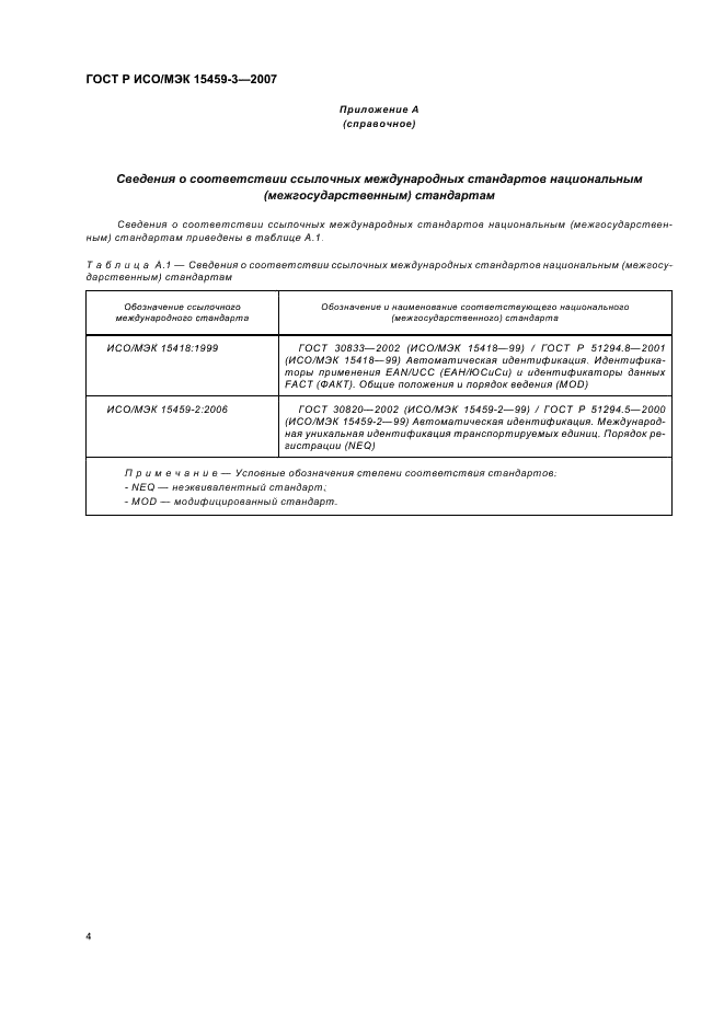 ГОСТ Р ИСО/МЭК 15459-3-2007 Автоматическая идентификация. Идентификаторы уникальные международные. Часть 3. Общие правила для уникальных идентификаторов (фото 7 из 11)